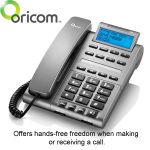 Offers hands-free freedom when making or receiving a call.