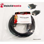 Wicked Wired 10m HD15 15Pin Male VGA To HD15 15Pin Female VGA Video Cable