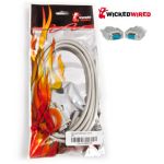 Wicked Wired 2m Male 9Pin D-Sub (DB9) To Female 9Pin D-Sub Serial Extension Cable