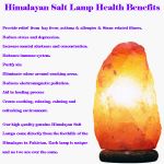 Himalayan Salt Lamp with timber base - Medium
