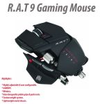 Mad Catz Matt Black Cyborg R.A.T 9 6400DPI Wireless Gaming Mouse